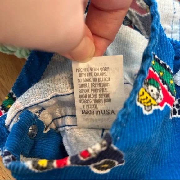 Vintage Oshkosh B’Gosh Mice at Work matching Overall Set - Picture 13 of 13